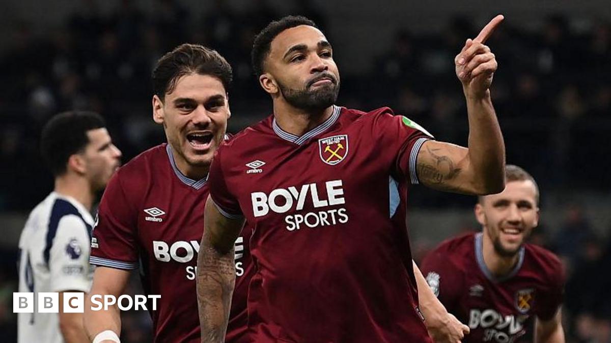 Callum Wilson celebrates scoring the winner for West Ham against Tottenham at the weekend