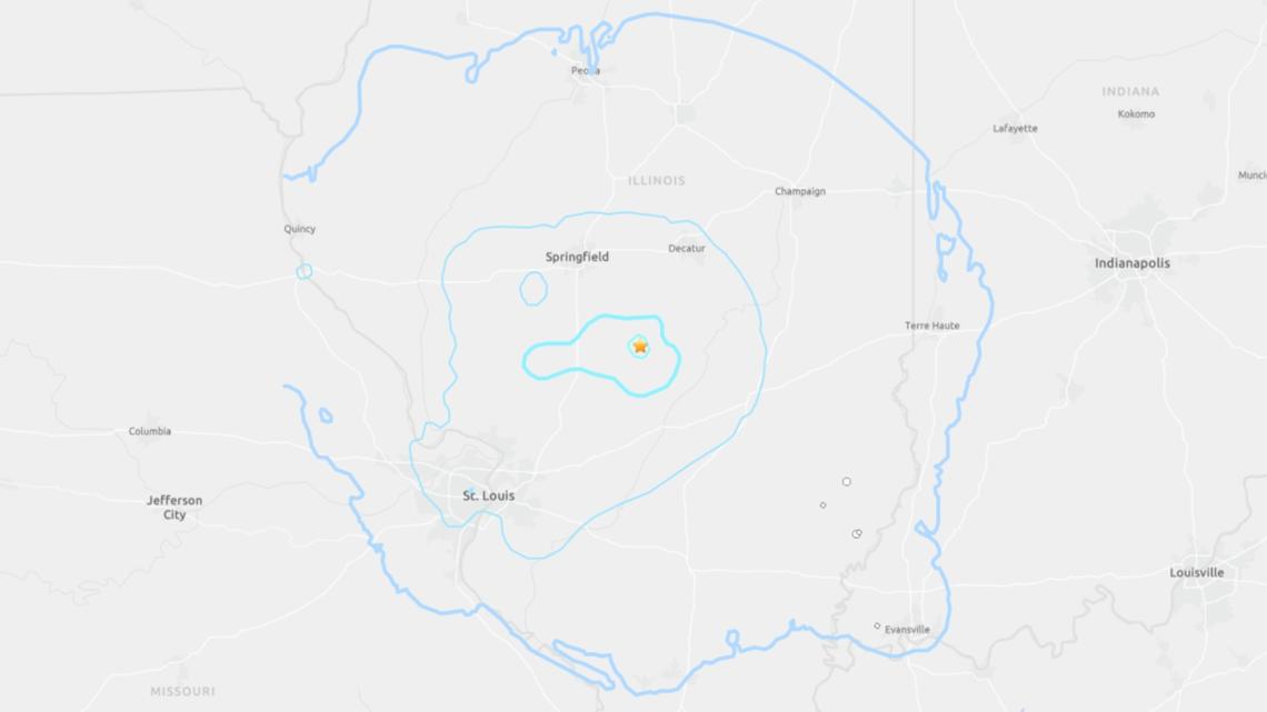 Earthquake shakes central Illinois early Tuesday morning