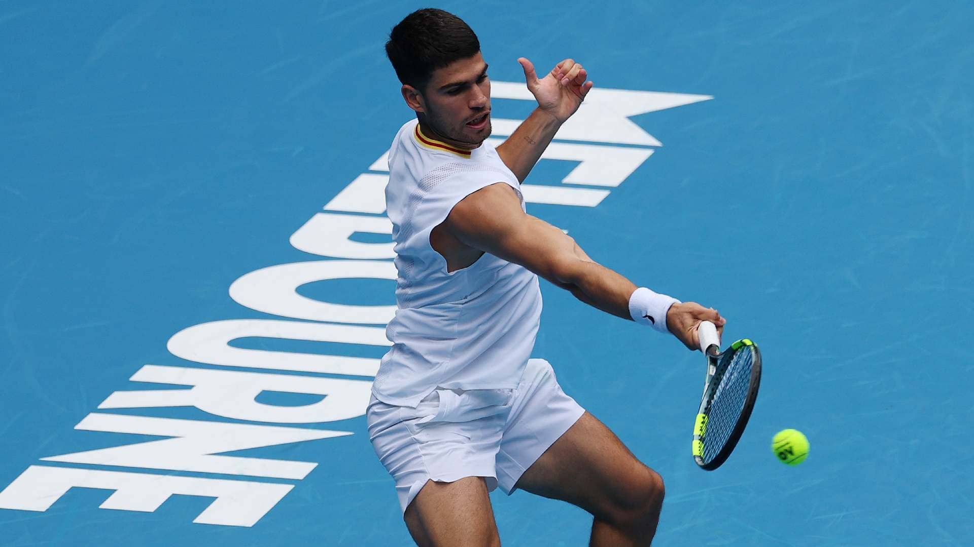 Top seed Carlos Alcaraz is chasing his first Australian Open title. 
