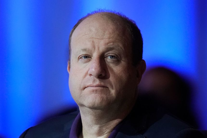Colorado Gov. Jared Polis looks on during the opening plenary session at the 2024 summer meeting of the National Governors Association, Thursday, July 11, 2024, in Salt Lake City.