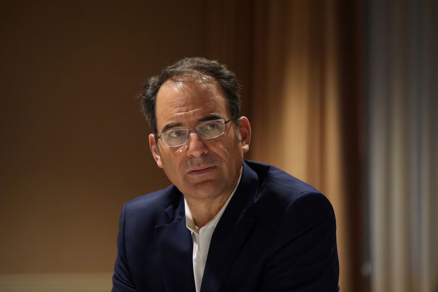 Colorado Attorney General Phil Weiser pauses during an interview with The Associated Press on November 21, 2024, in Philadelphia.