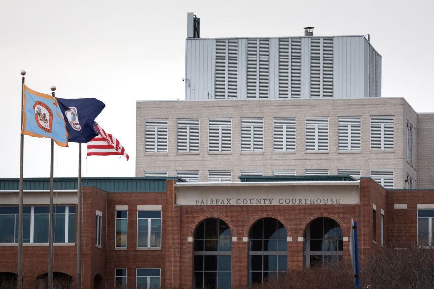 A view of the Fairfax County Circuit Court where the Brendan Banfield double-murder trial is being held.