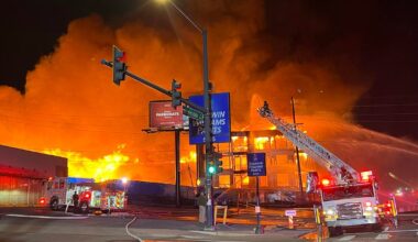 Denver crews battle fire at building under construction on Leetsdale Drive near Glendale; "The damage is massive"
