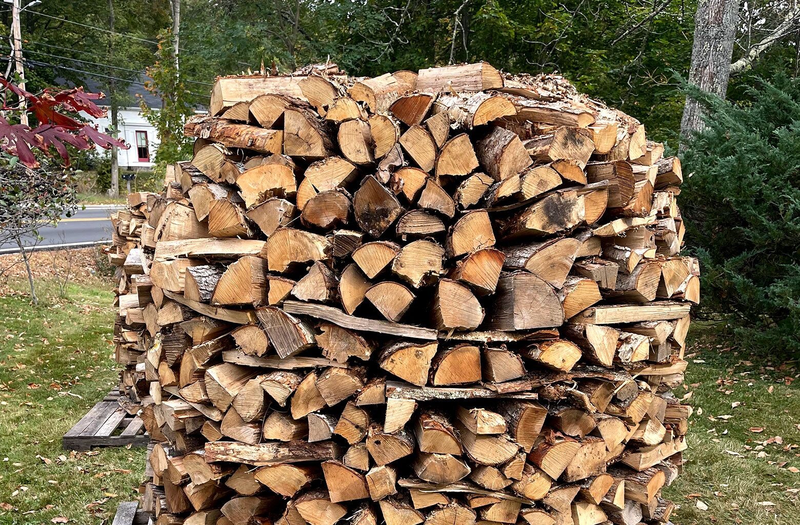 The holzhausen, a Scandinavian woodpile.