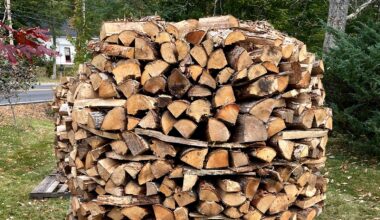 The holzhausen, a Scandinavian woodpile.