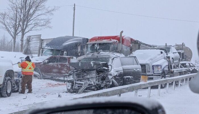 Ontario highway reopens after crash that involved between 20 and 30 vehicles