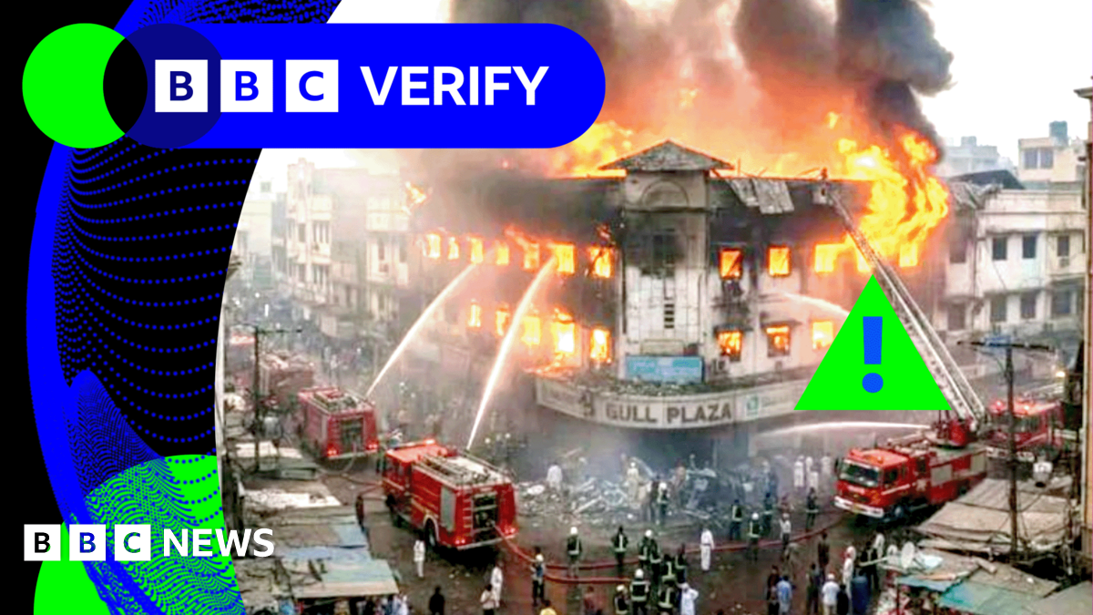 BBC Verify: AI being used to fake images of Karachi mall fire that killed at least 21