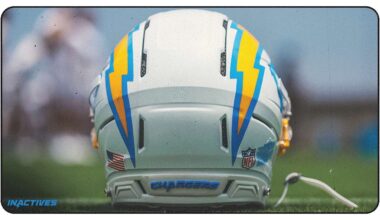 Chargers Patriots Inactives Wild Card Playoffs 2025