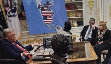 Trump posts map showing Canada and Greenland under U.S. control