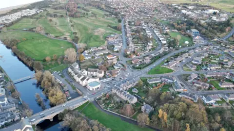Getty Images Aerial view of the Nairn bypass