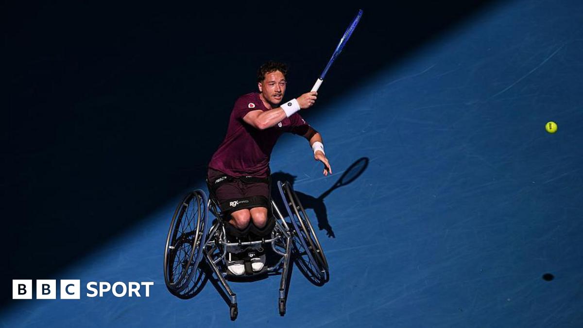 Alfie Hewett of Great Britain in action