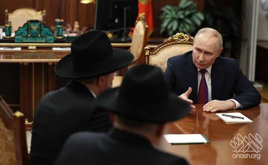 Meeting with Russian President Turned Into a Yud Shevat Farbrengen