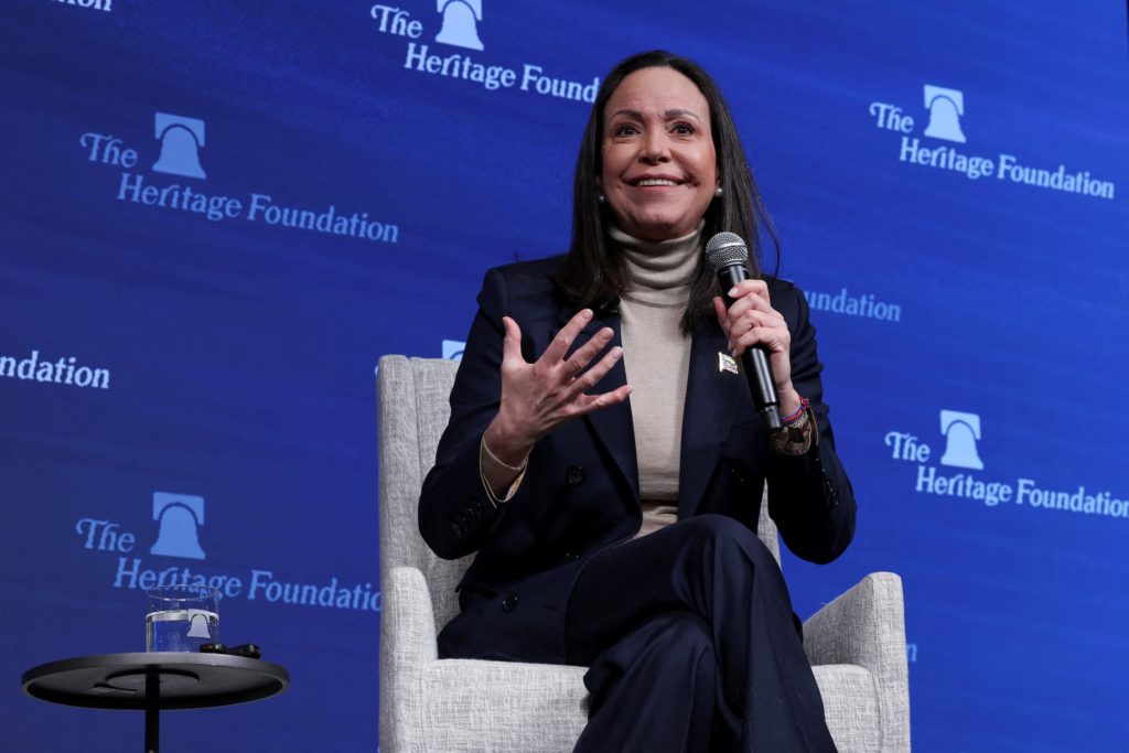 Machado urges U.S. leaders to push for a democratic government in Venezuela