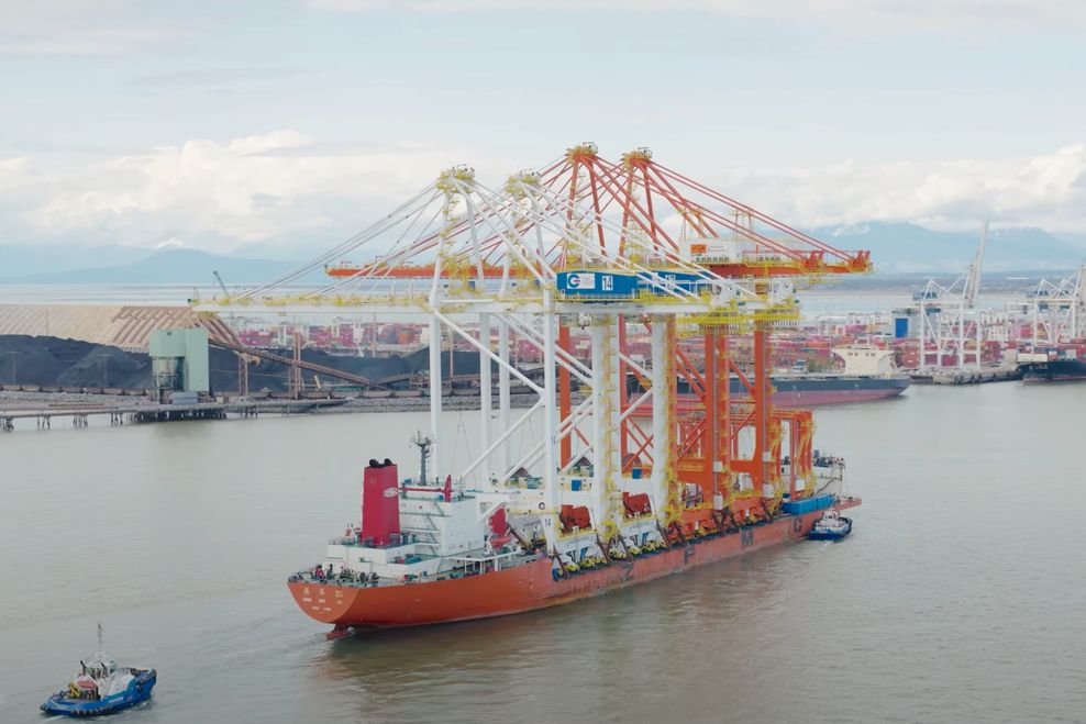 gct deltaport container terminal port new cranes april 2025