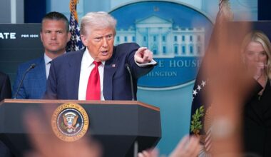 Trump to speak at White House press briefing to mark first year of second term