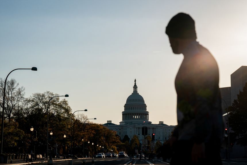The US Capitol in Washington, DC, on November 12, 2025.