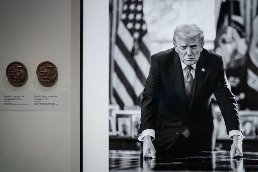 A new photographic portrait of US President is being featured at the National Portrait Gallery in Washington, DC on January 10,2026.
