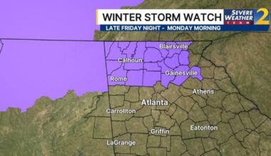 Georgia Winter Weather: Winter Storm Watch issued for several North Georgia counties – WSB-TV Channel 2
