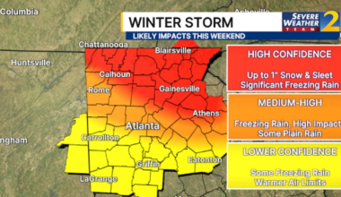 Georgia winter storm: Watch expands, potential for significant freezing rain, ice - WSB-TV Channel 2
