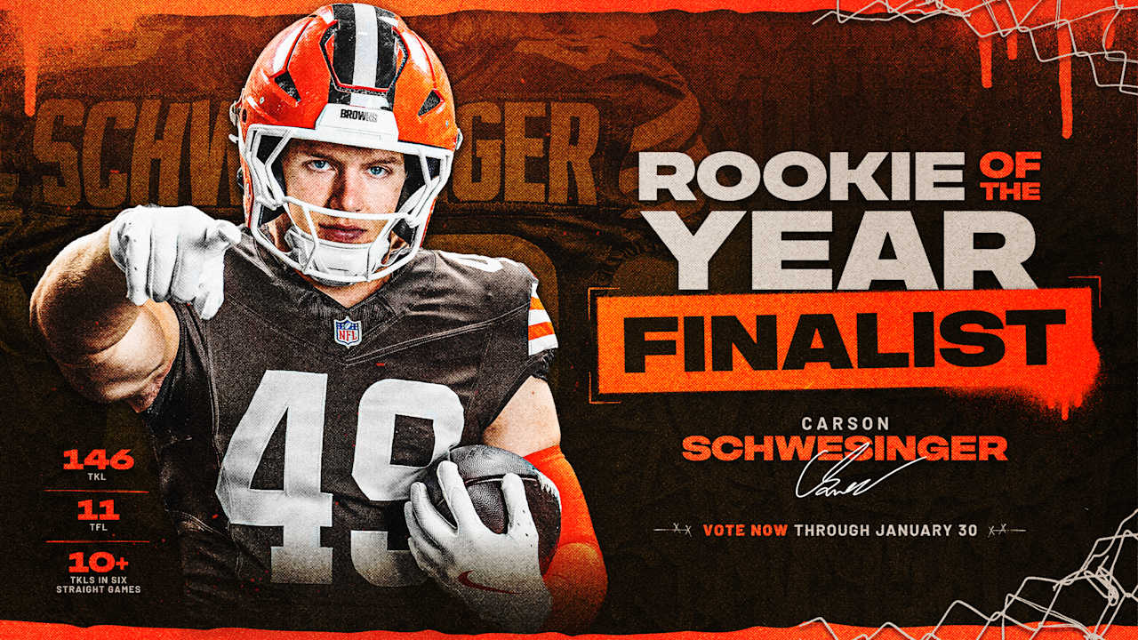 Carson Schwesinger nominated for 2025 NFL Rookie of the Year