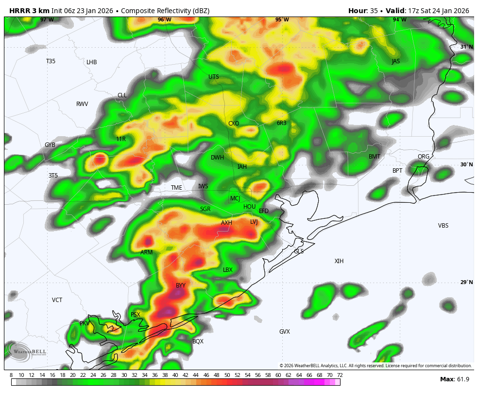 The Arctic front is now nearing Texas. Here’s the latest on what it means for the greater Houston area. – Space City Weather
