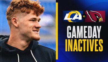 Wide receiver Davante Adams, tight end Terrance Ferguson and offensive lineman Kevin Dotson among Rams' inactives for Week 18 vs. Cardinals