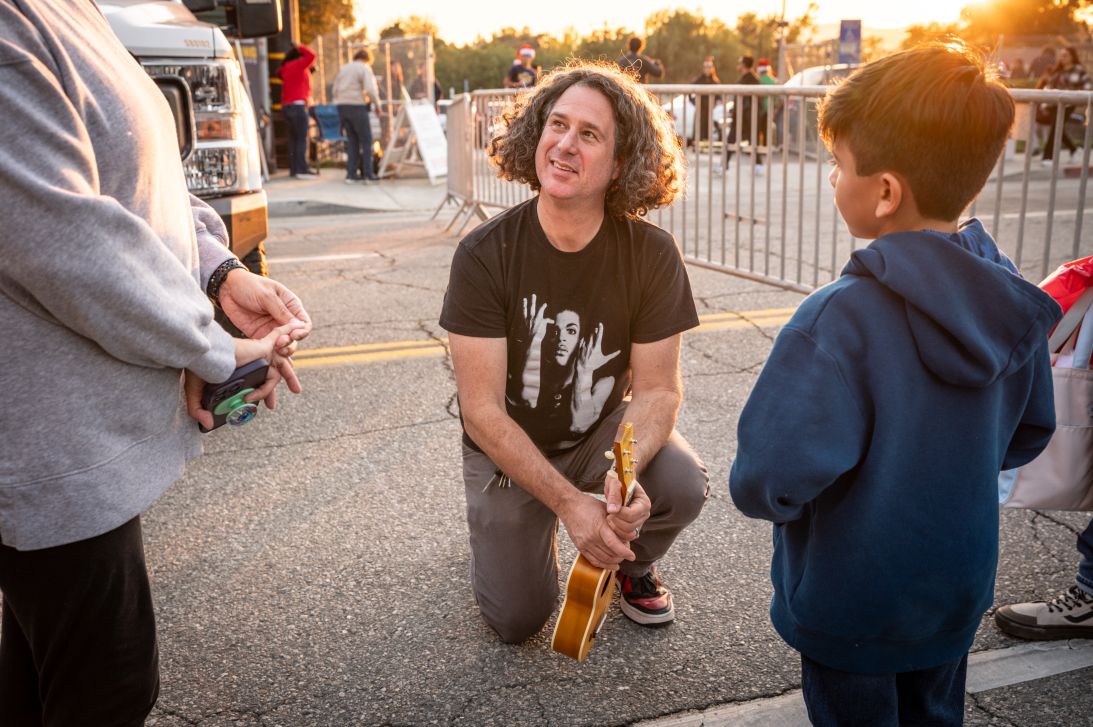 Brandon Jay runs an organization that helps people from the area who lost instruments in the Palisades Fire and the Eaton Fire.