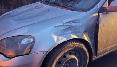 B.C. driver’s car removed from road, looked like ‘it had been chewed up by Robosaurus’