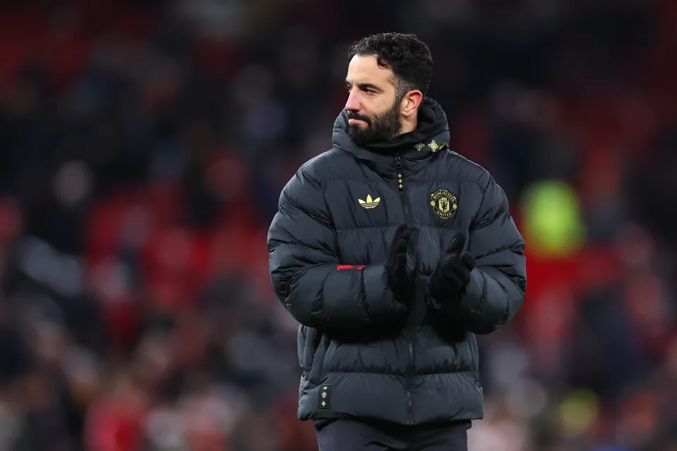 Manchester United head coach / manager Ruben Amorim during the Premier League match between Manchester United and Wolverhampton Wanderers at Old Trafford on December 30, 2025 in Manchester, England.