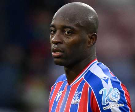 Crystal Palace's Jean-Philippe Mateta with the match ball after scoring a hat-trick vs Bournemouth