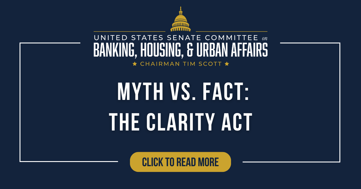 Myth vs. Fact: The CLARITY Act