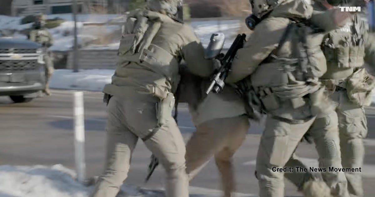 Video appears to show Alex Pretti in scuffle with federal agents 11 days before his death