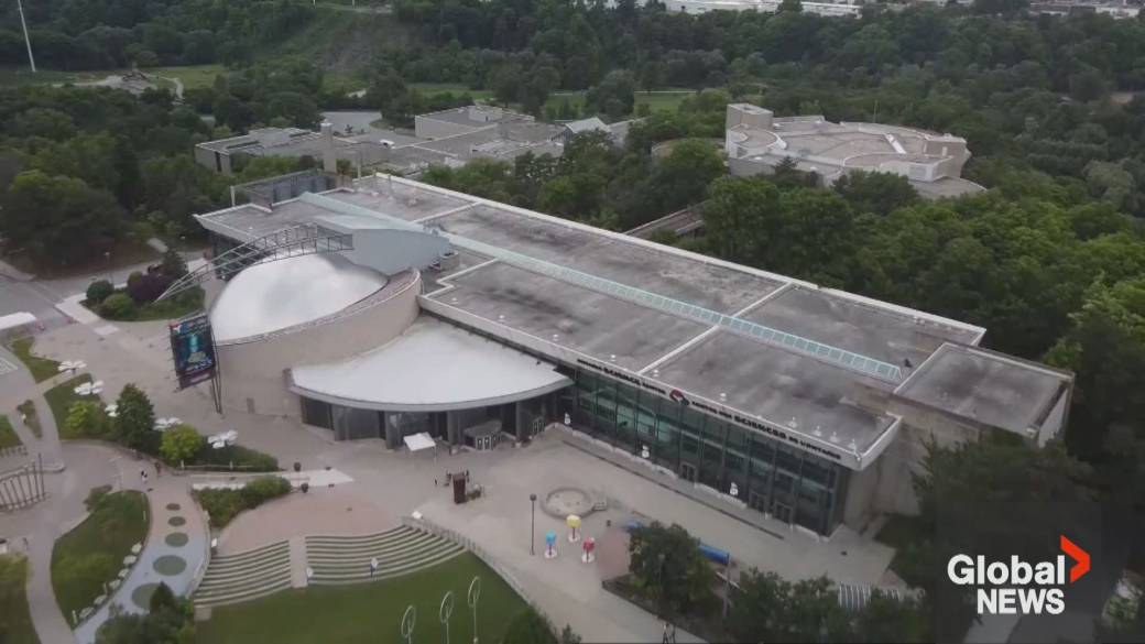 Click to play video: 'Ontario Science Centre roof unbreached after major Toronto rain storm'