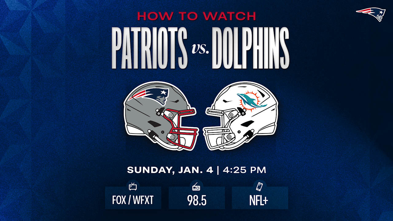 How to Watch/Listen: Patriots vs. Dolphins