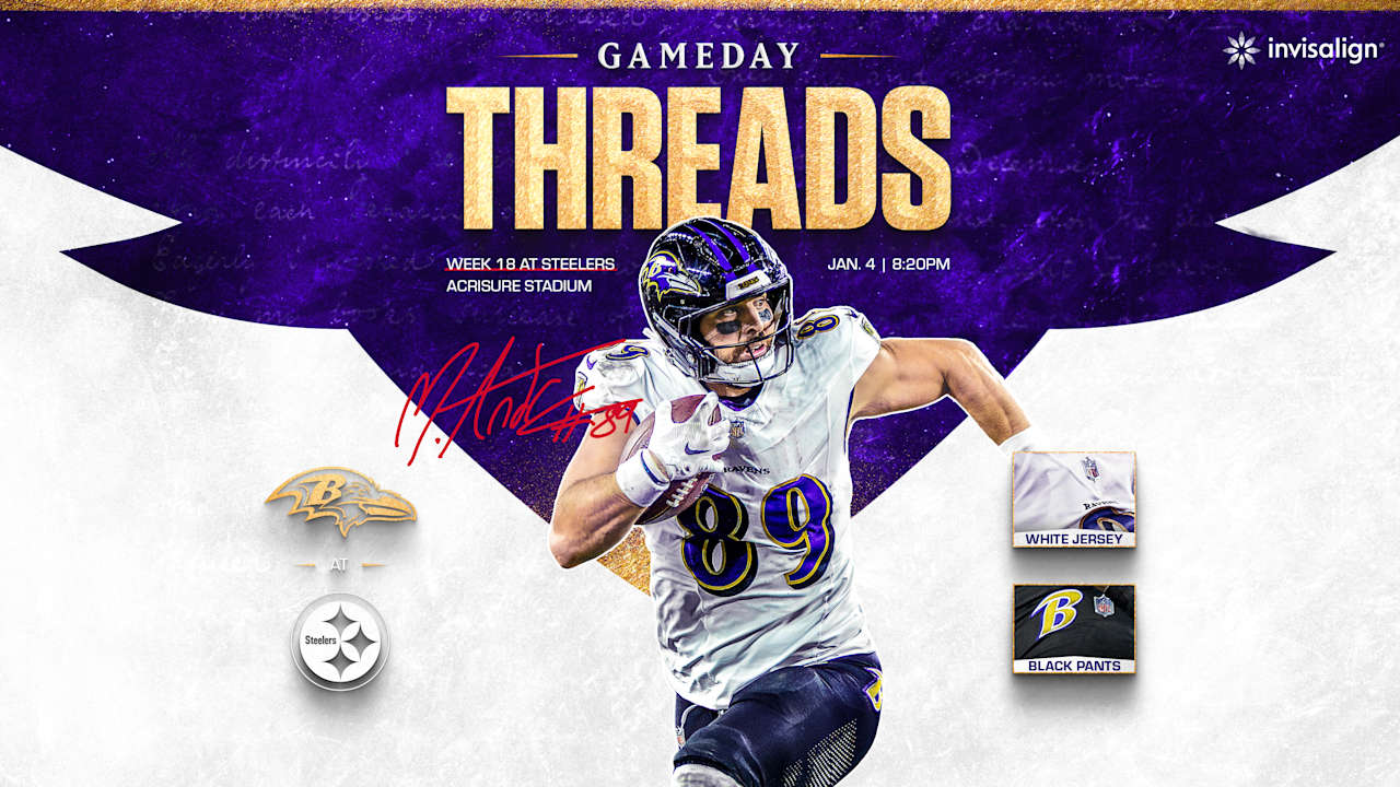 What Ravens are Wearing for AFC North Title Game vs. Steelers