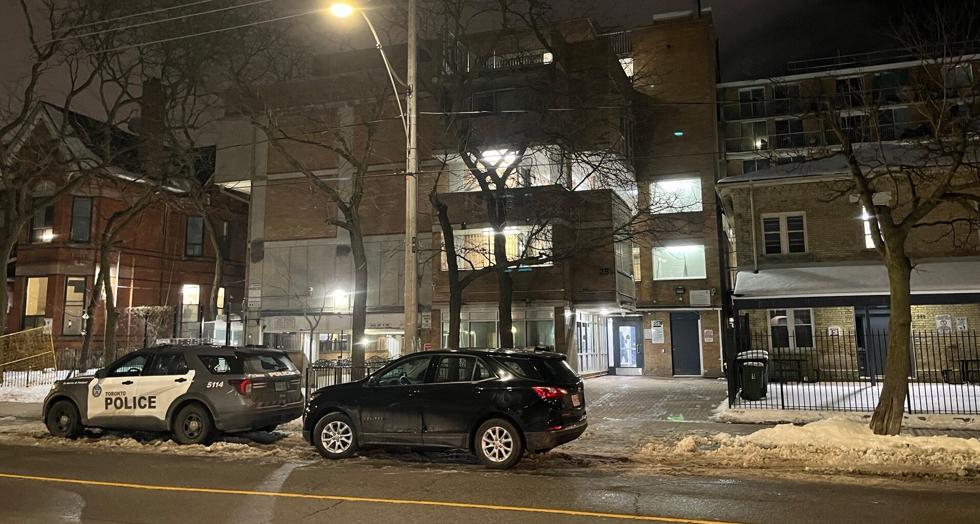 Female wanted after man stabbed in Moss Park apartment