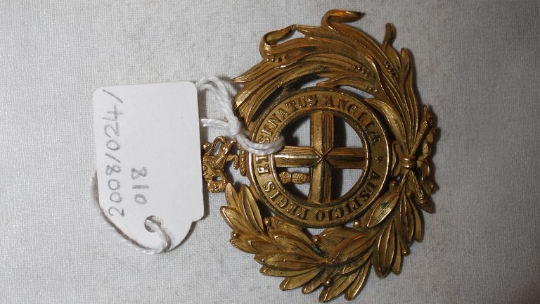 East India Company Officer's waist belt plate mount.
Pic: Bristol City Council/PA 