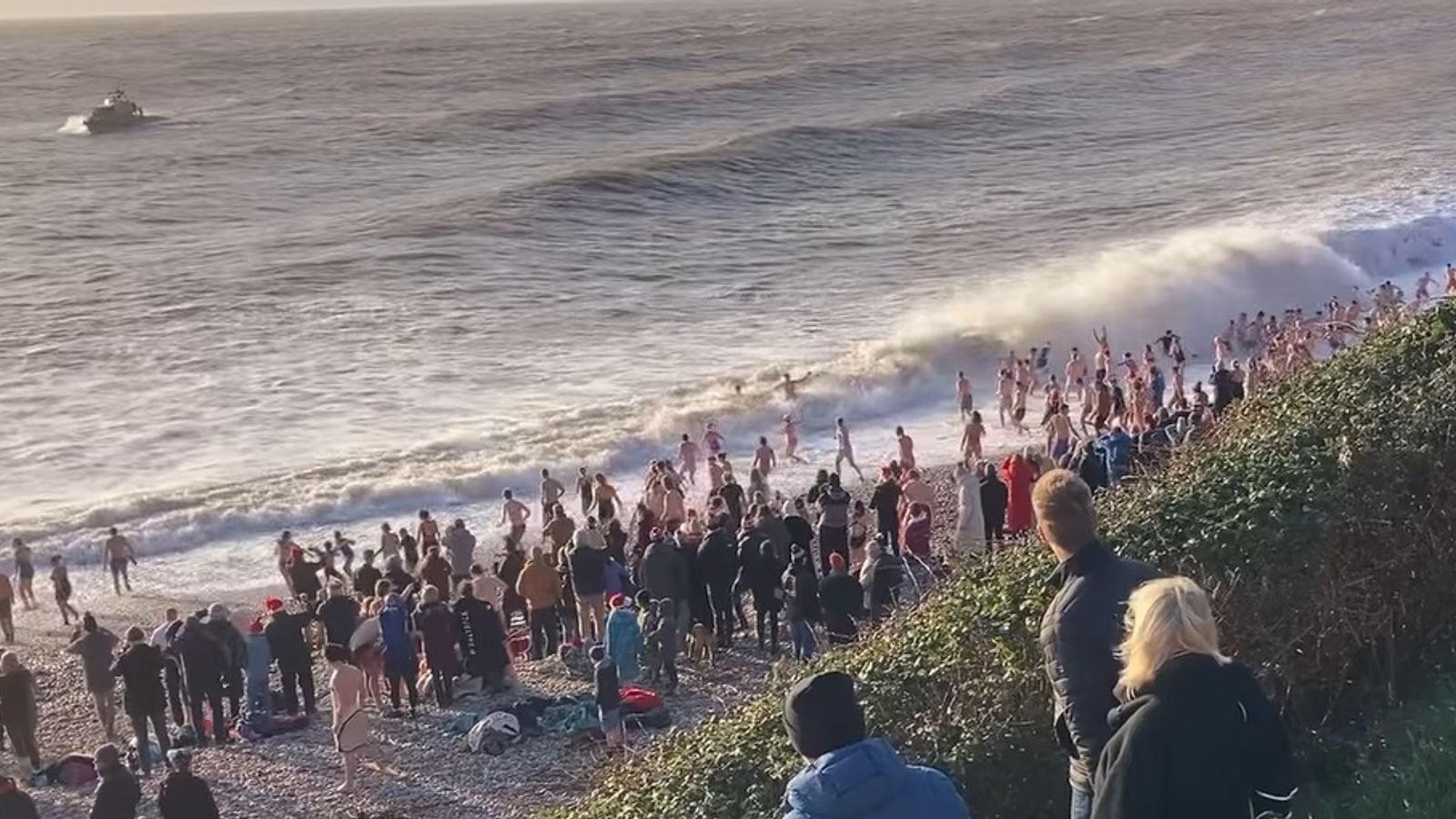 Body found thought to be swimmer Matthew Upham who went missing at Budleigh Salterton on Christmas Day | UK News