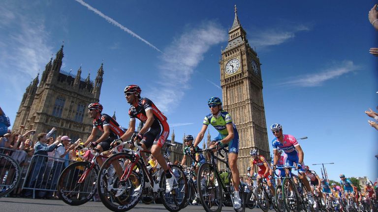 Part of the Tour de France took place in London in 2007. Pic: PA