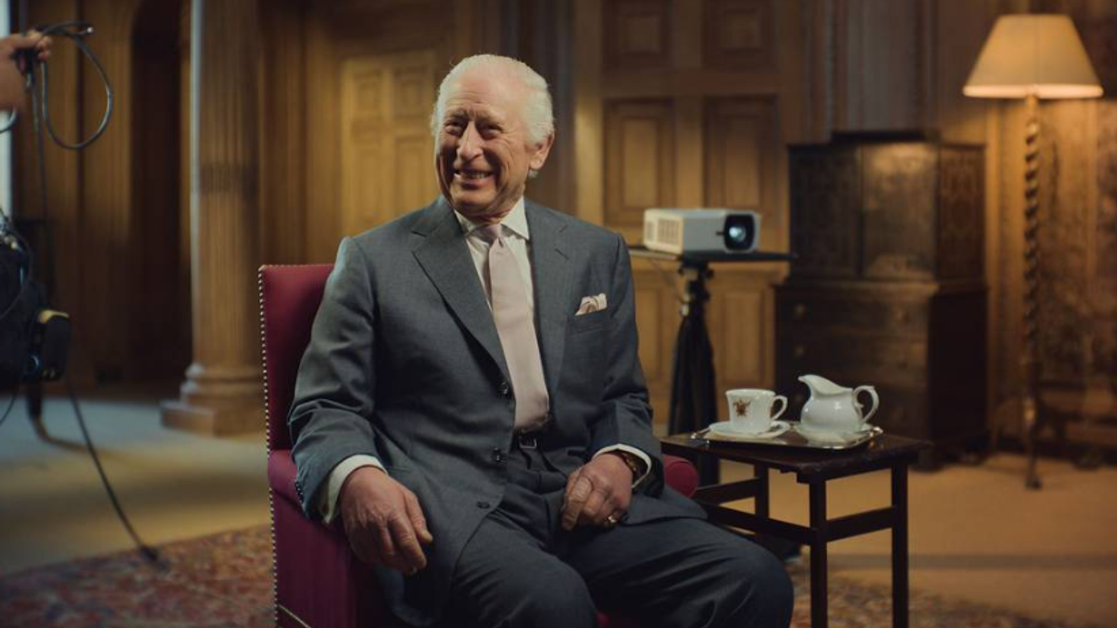 His Majesty at Dumfries House. Pic: Amazon MGM Studios/Finding Harmony: A King's Vision