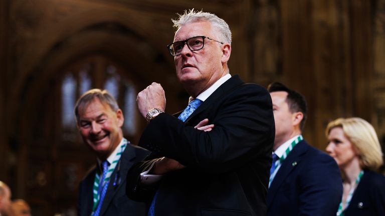 Lee Anderson, right, with former Reform MP Rupert Lowe.
Pic: PA