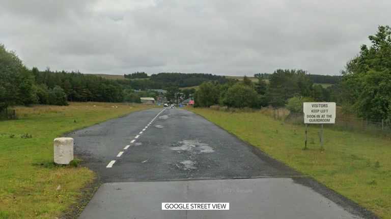 The entrance to Otterburn Training Camp in Northumberland. Pic: Google Street View

