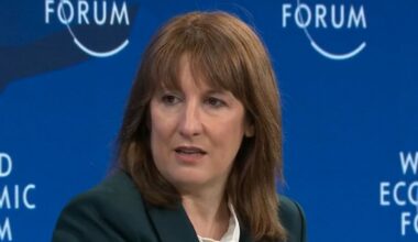 Chancellor Rachel Reeves at the World Economic Forum in Davos