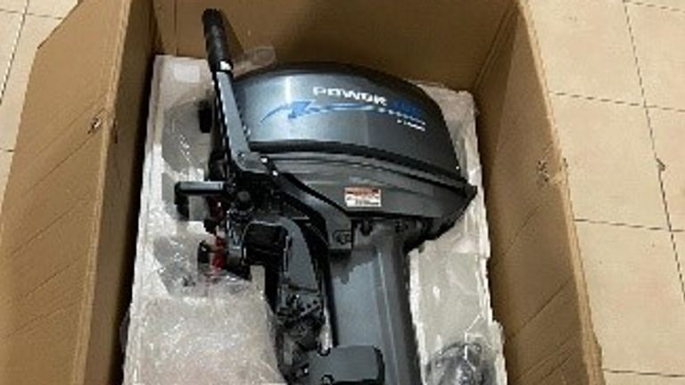 Lifejackets in the back of a van and a small boat engine. Pics: NCA