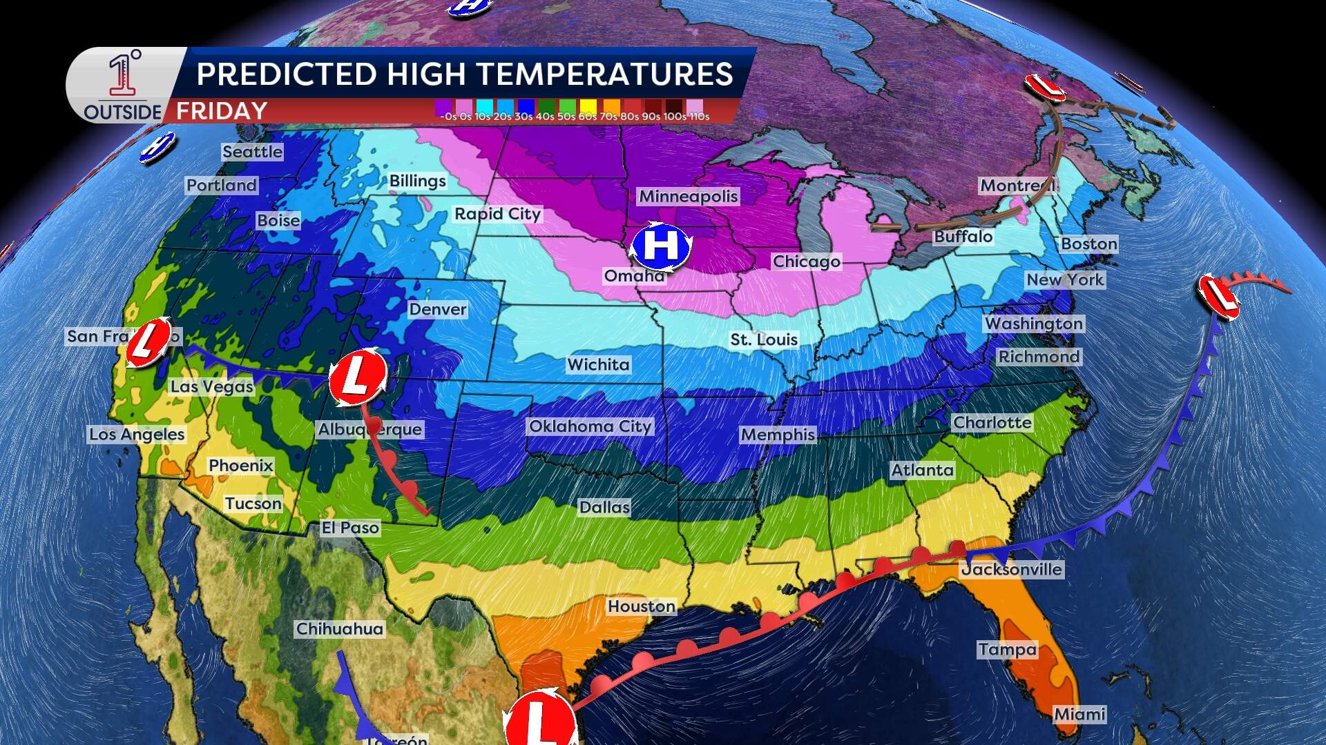 A polar vortex will dump frigid air into most of the continental U.S. (Danielle Noyes/1DegreeOutside)