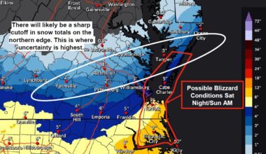 Winter storm watch issued for Hampton Roads