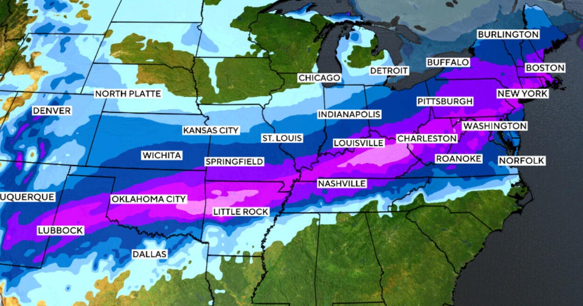 How much snow are you getting this weekend? See how many inches you're forecast to get in the winter storm.
