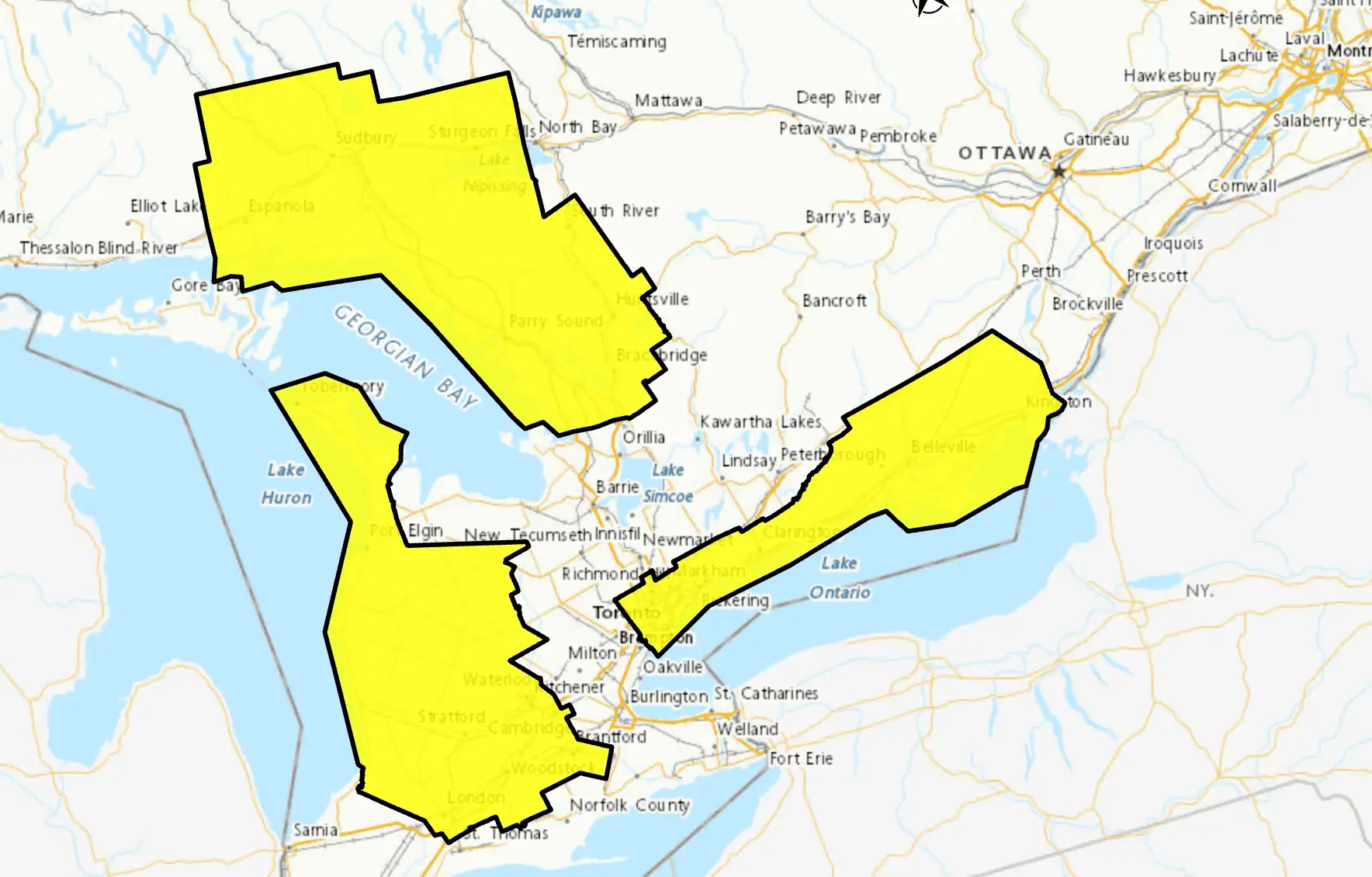 snow warning ontario 