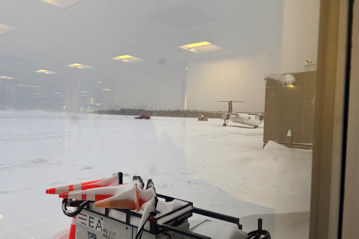 ‘Battle against mother nature’ causes chaos at Sault Airport