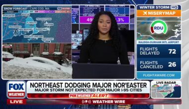 Intense nor'easter takes aim at the Carolinas as Northeast dodges major storm | Latest Weather Clips